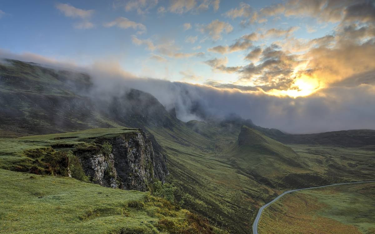 Open highland landscape representing natural resources support